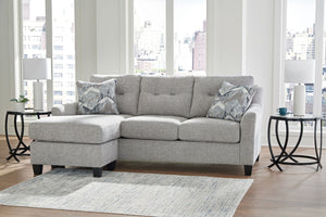 Keenelynn - Sofa Chaise - Nickel