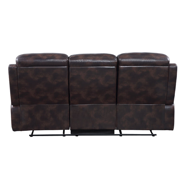 Perfiel - Sofa - 2 Tone Dark Brown Top Grain Leather