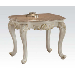 Chantelle - End Table Pearl White