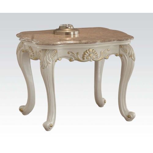 Chantelle - End Table Pearl White