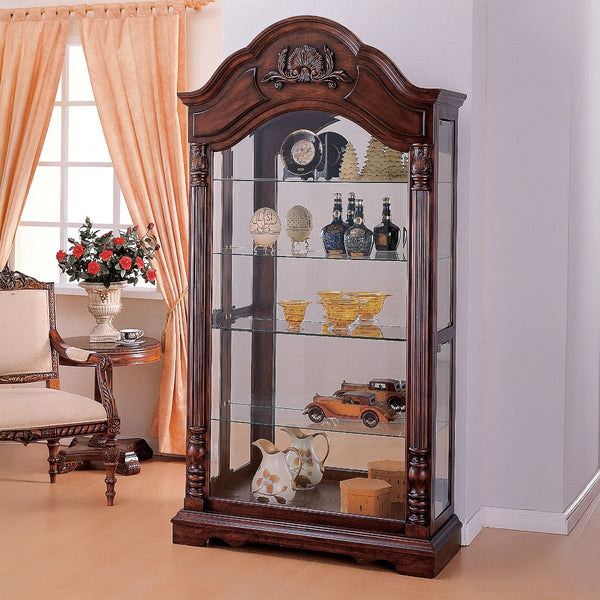 Denton - Curio Cabinet - Cherry