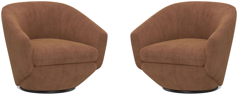 The Twist - Swivel Chair (Set of 2) - Elise Rust