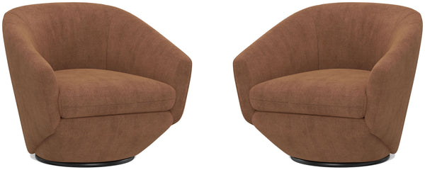 The Twist - Swivel Chair (Set of 2) - Elise Rust