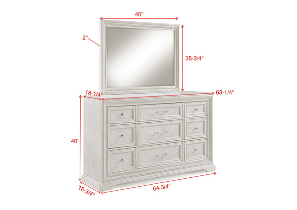 Alexandria - Bedroom Dresser - White