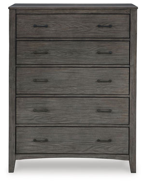 Montillan - Grayish Brown - Five Drawer Chest