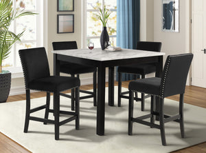 Lennon - 5 Piece Counter Height Table - Black