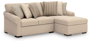 LadyMae - Sectional Beige 2 Pc. Right Arm Facing Corner Chaise Sectional