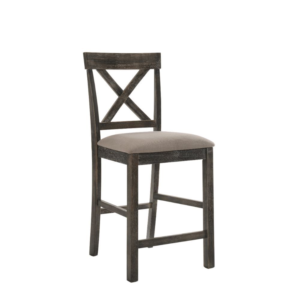 Martha II - Counter Height Chair Weathered Oak