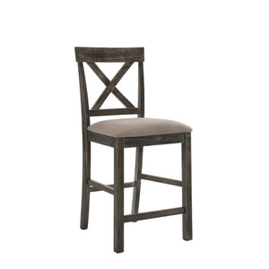 Martha II - Counter Height Chair Weathered Gray