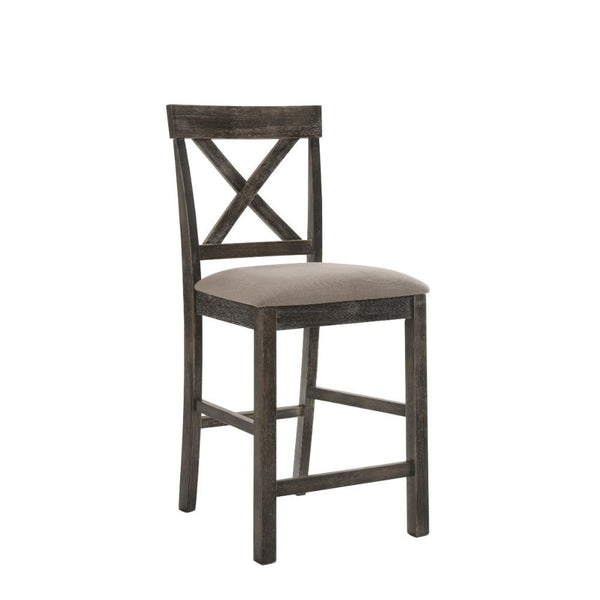 Martha II - Counter Height Chair Weathered Gray