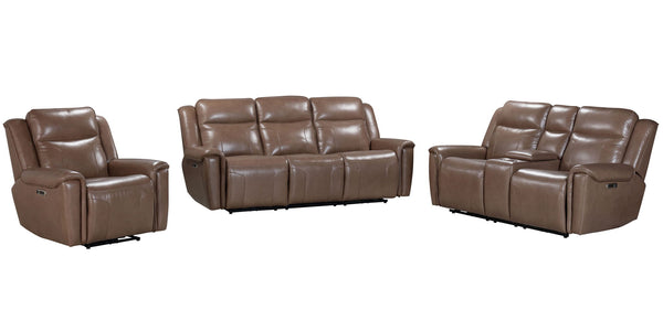 Atlantis - Reclining Sofa Set Dark Brown 3 Pc. Sofa, Loveseat, Recliner