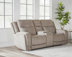 Penfield - Power Zero G Console Loveseat With Heat, Massage & Speaker P3 - Frappe