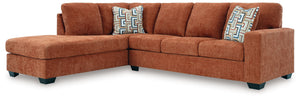 Aviemore - Sectional Orange 2 Pc. Left Arm Facing Corner Chaise Sectional