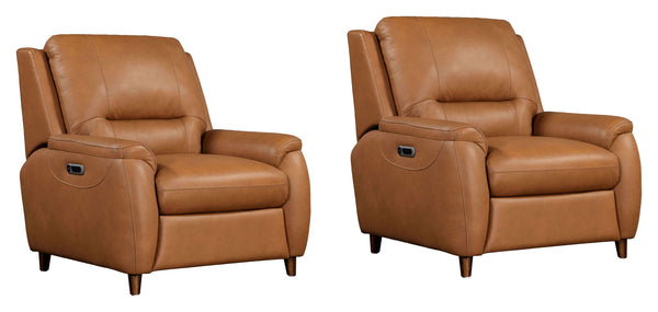 Austin - Power Recliner Light Brown 2 Pieces