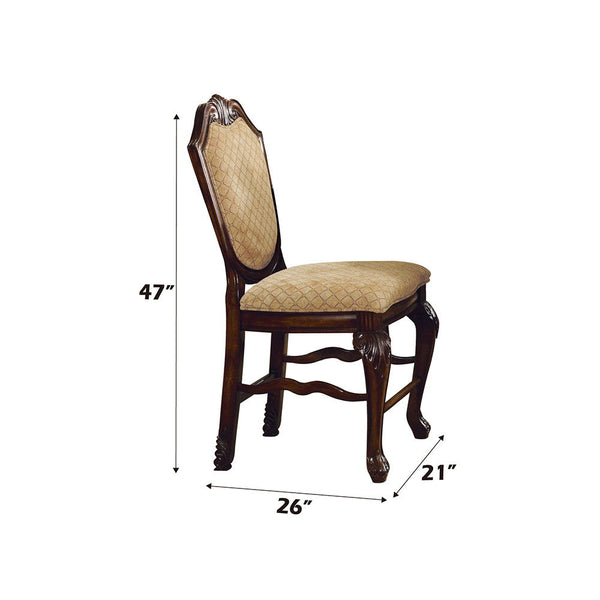 Chateau De Ville - Fabric Counter Height Chair (Set of 2) - Espresso