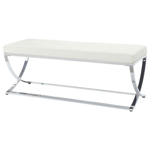 Walton - Leatherette Upholstered Tufted Accent Bench