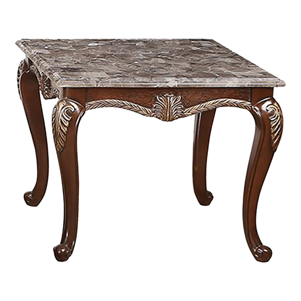 Palazzo Marina - Marble Table Dark Brown End Tables