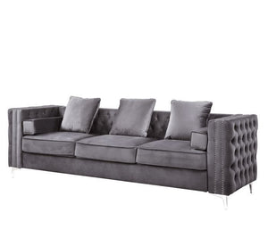 Bovasis - Sofa w/5 Pillows Gray