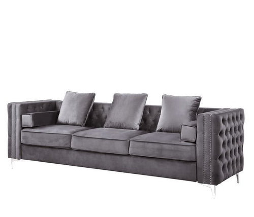 Bovasis - Sofa w/5 Pillows Gray