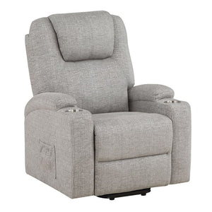 Evander - Power Lift Recliner Light Gray