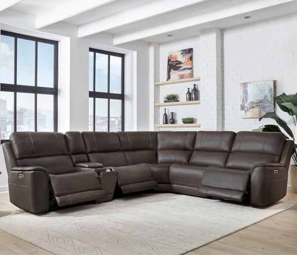 Easton - Power Reclining Sectional With Power Adjustable Headrests