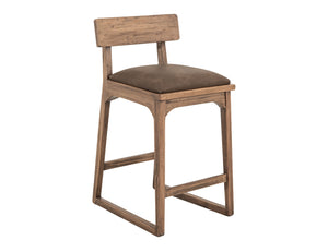 Balam - 30" Barstool (Set of 2) - Light Brown / Dark Brown