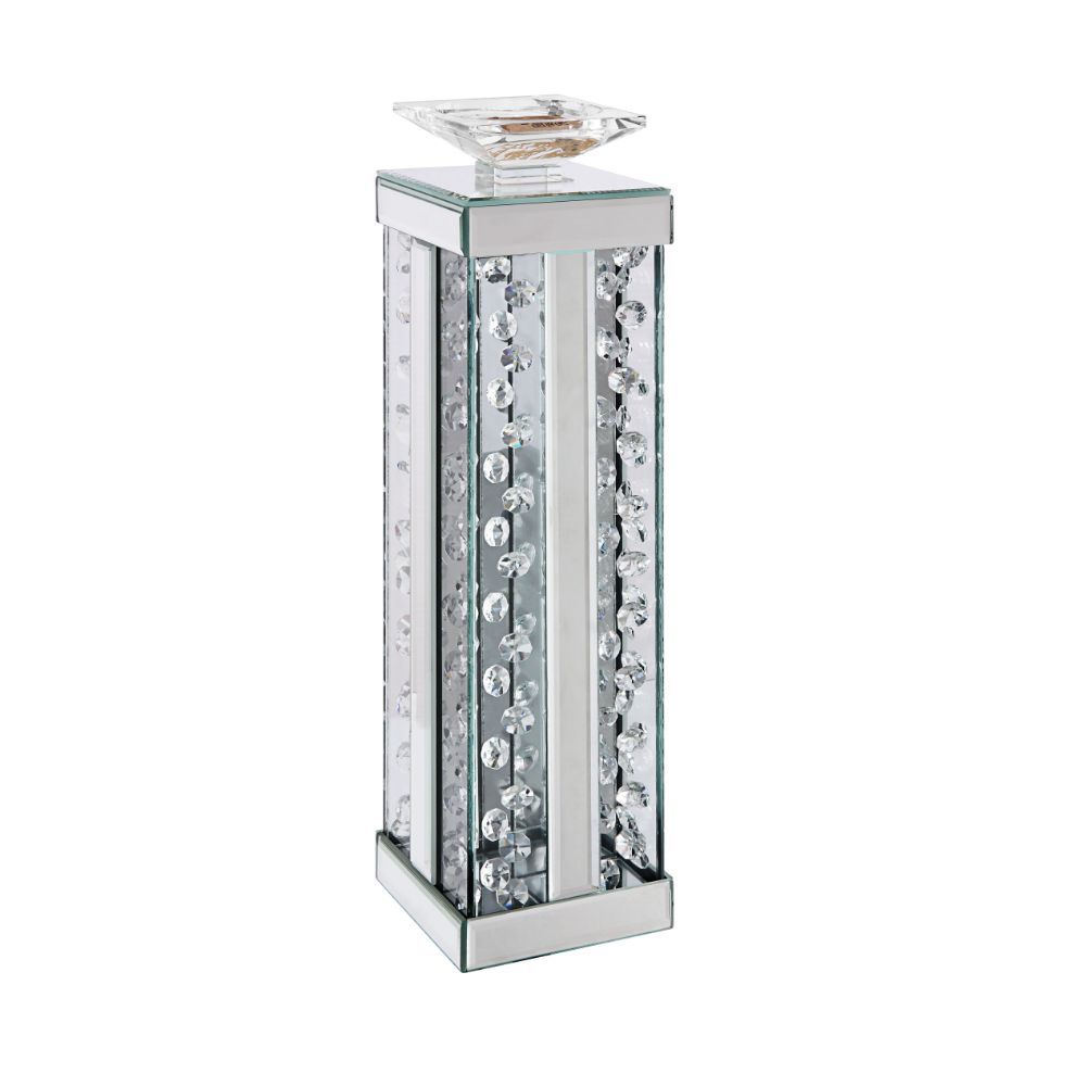 Nysa - Accent Candleholder Mirrored 4''W x 4''D x 13''H