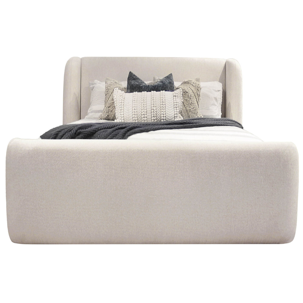Shiloh - Wingback Upholstered Bed White
