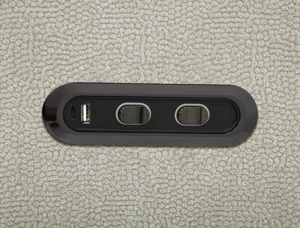 Kennett - Chenille Upholstered Power Recliner Chair - Ivory