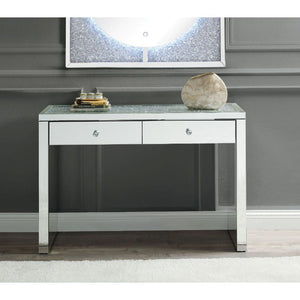 Noralie - 32"H Console Table - Mirrored & Faux Diamonds
