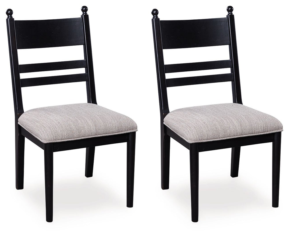 Greddinton - Dining Upholstered Side Chair (Set of 2) Black