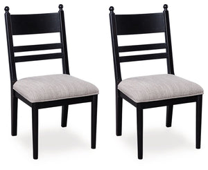 Greddinton - Dining Upholstered Side Chair (Set of 2) Black