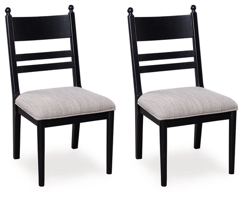 Greddinton - Dining Upholstered Side Chair (Set of 2) Black