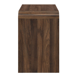 Mara - Two Drawer End Table / Bedside Table - Walnut