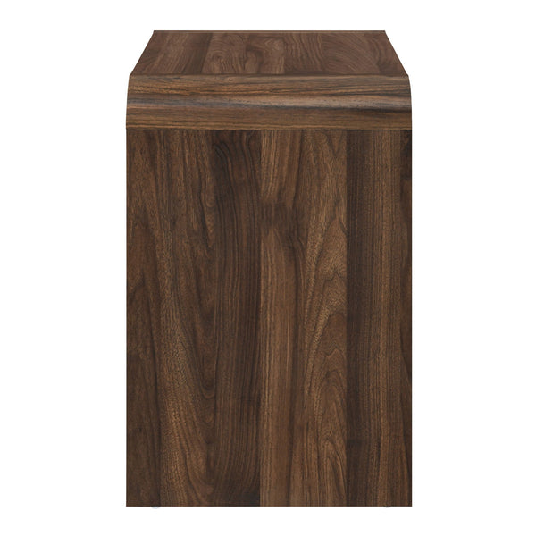 Mara - Two Drawer End Table / Bedside Table - Walnut