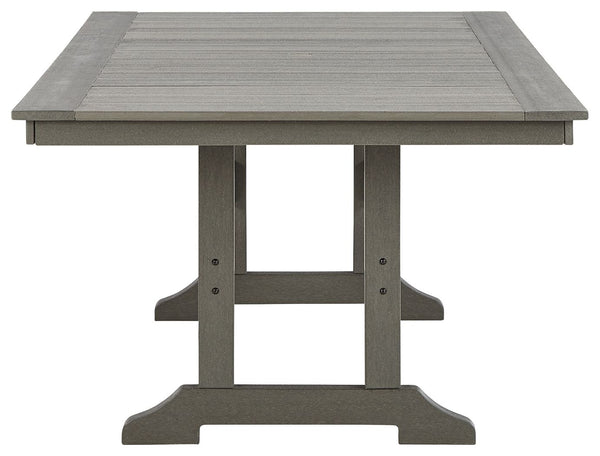 Visola - RECT Dining Table w/Umb OPT - Gray