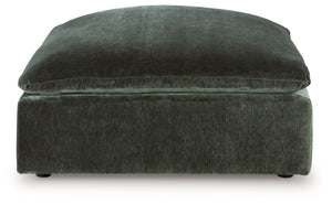 Carriage View - Oversized Accent Ottoman - Jade