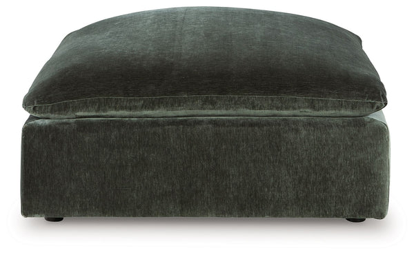 Carriage View - Oversized Accent Ottoman - Jade