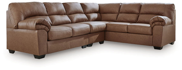 WillowBend - Sectional Light Brown 3 Pc. Right Arm Facing Sofa Sectional