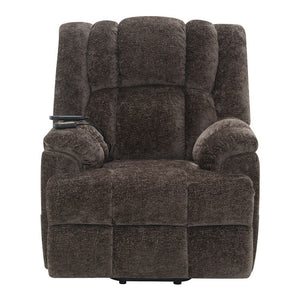 Pacay - Power Recliner With Lift, Heating & Massage - Brown Chenille