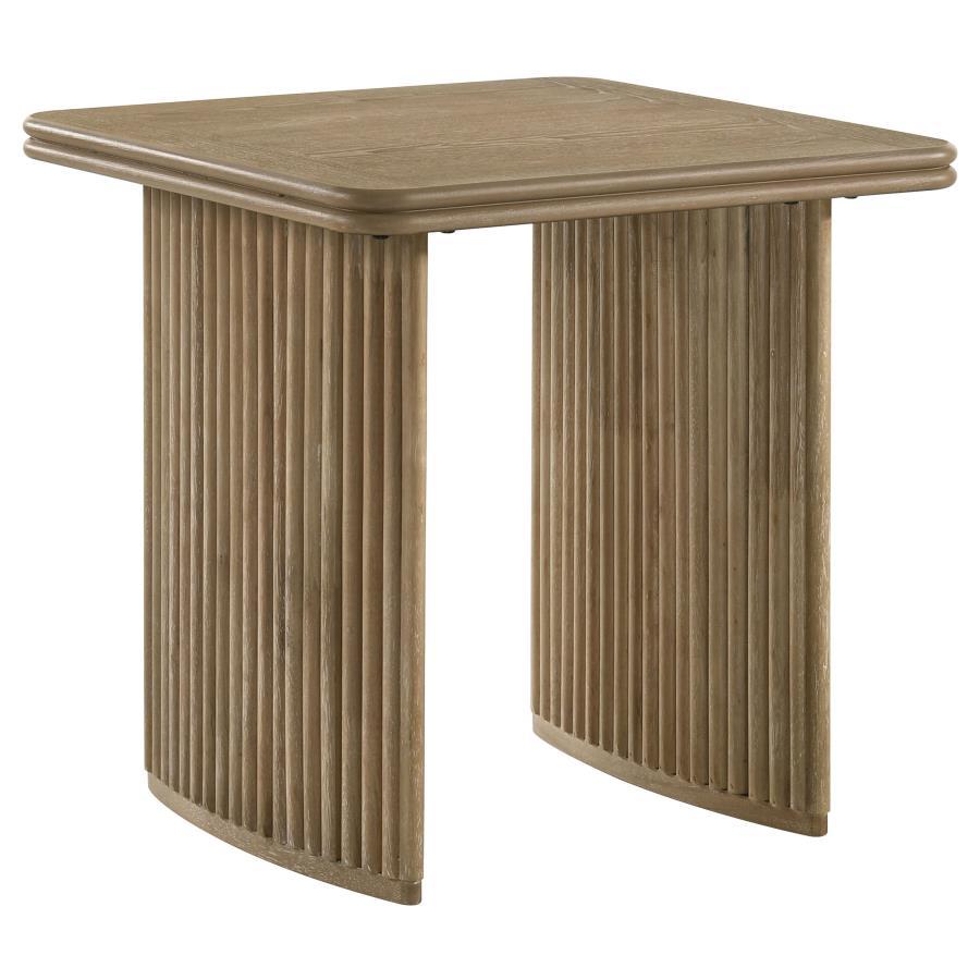 Adina - Rectangular Wood Table Light Brown End Tables