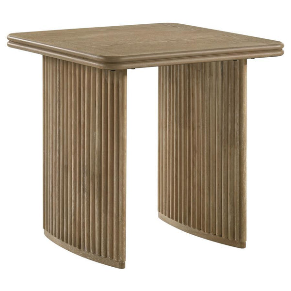 Adina - Rectangular Wood Table Light Brown End Tables