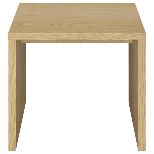Canoga - Engineered Wood Accent Side End Table - Light Oak