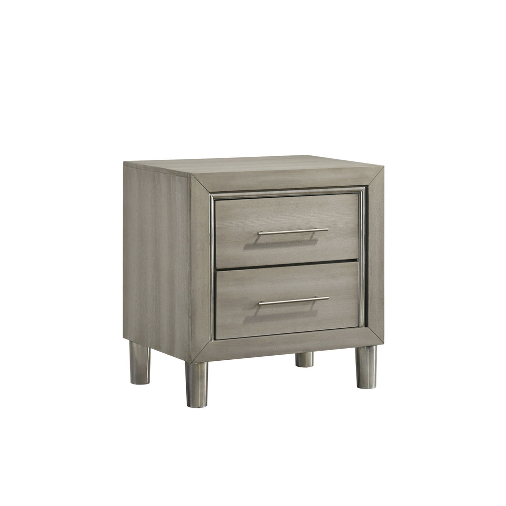 Lennox - 2 Drawer Nightstand - Gray