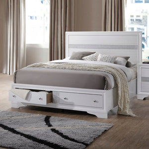 Naima - Bed w/Storage White King