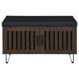 Brixton - 2-Door Padded Entryway Shoe Storage Bench