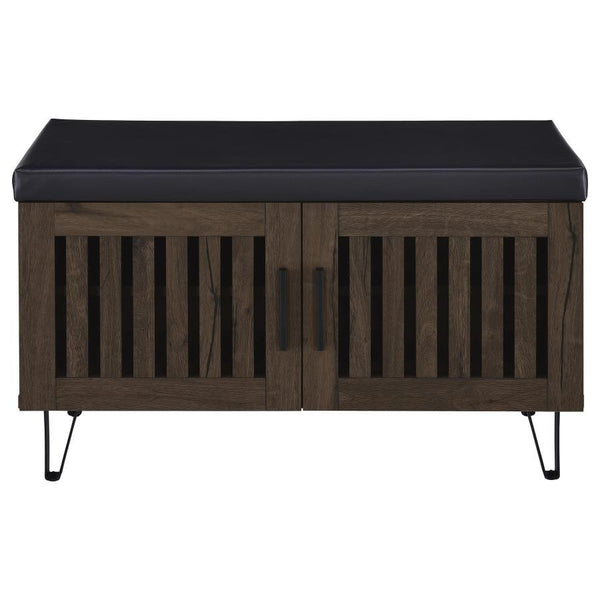 Brixton - 2-Door Padded Entryway Shoe Storage Bench