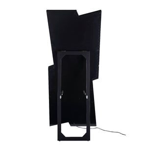 Noralie - 63" Floor Mirror - Mirrored & Faux Diamonds