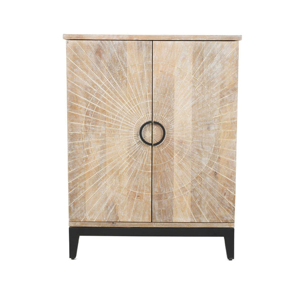 Carson - 36" Bar Cabinet - Biscuit Blonde