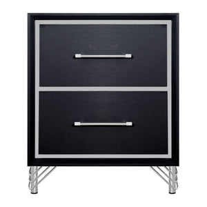 Ava - 2 Drawer Nightstand - Ebony